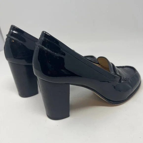 Michael Kors Patent Leather penny loafers with heels women size 7M - Picture 5 of 8